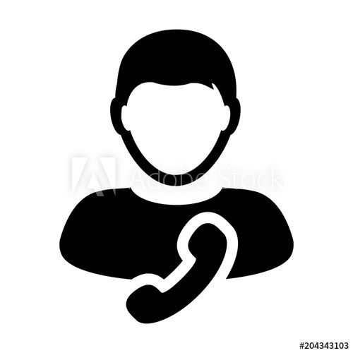 500x500 Phone Icon Vector Male User Person Profile Avatar Symbol