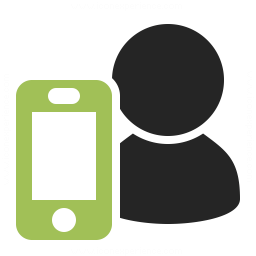 256x256 User Smartphone Icon Iconexperience