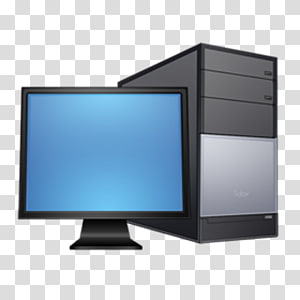 300x300 Black Computer Tower, Flat Screen Monitor, And Black Computer