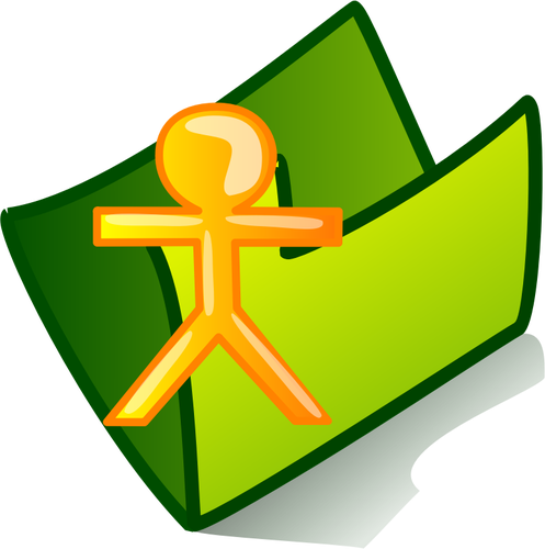497x500 Vector Image Of Personal Folder Icon