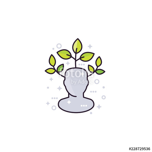 500x500 Personal Growth, Vector Icon Stock Image And Royalty Free Vector