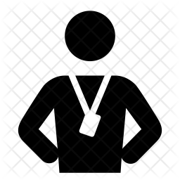 256x256 Personal Trainer Icon Of Glyph Style