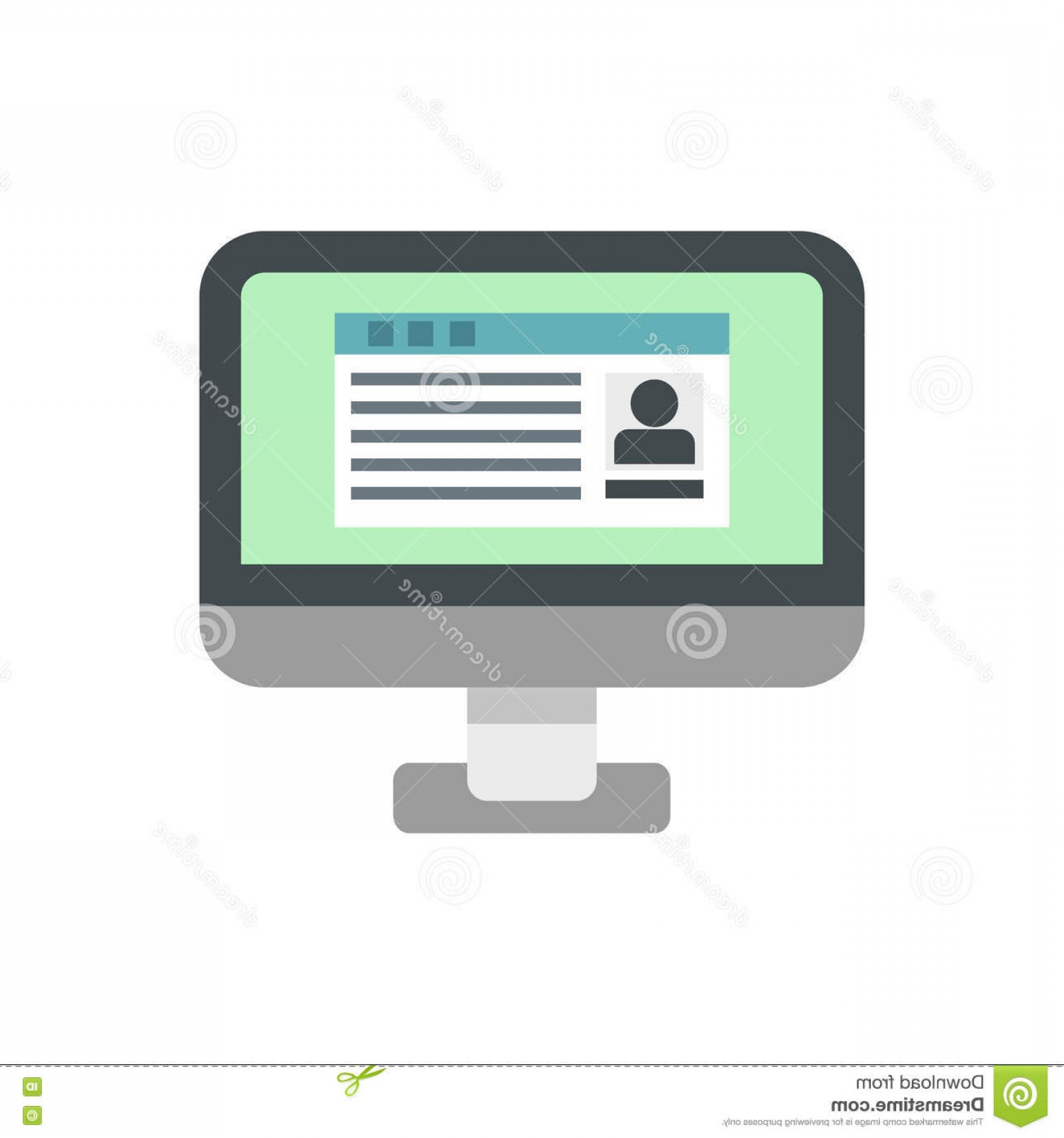 1560x1668 Stock Illustration Personal Profile Social Networks Icon Flat