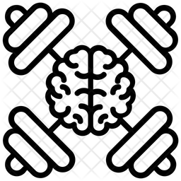 256x256 Fitness Training Icon Of Line Style