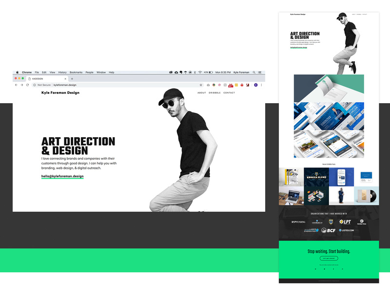 800x600 New Personal Website