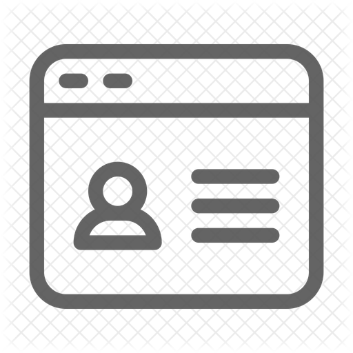 512x512 Online Resume Icon Of Line Style