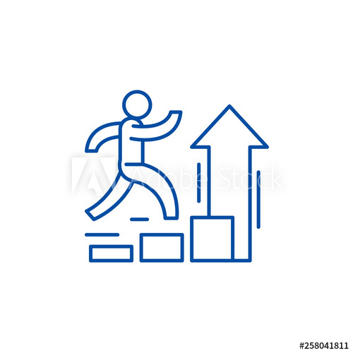 500x500 Personal Improvement Line Concept Icon Personal Improvement Flat