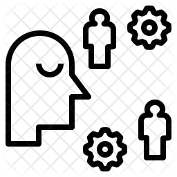 256x256 Human Personality Icon Of Line Style