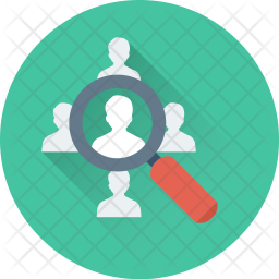 256x256 Personnel Search Icon Of Flat Style