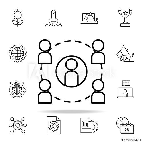 500x500 Communication Of Personnel Icon Startup Icons Universal Set
