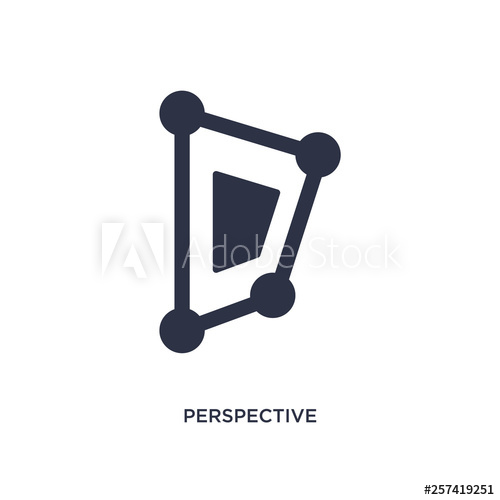 500x500 Perspective Icon On White Background Simple Element Illustration
