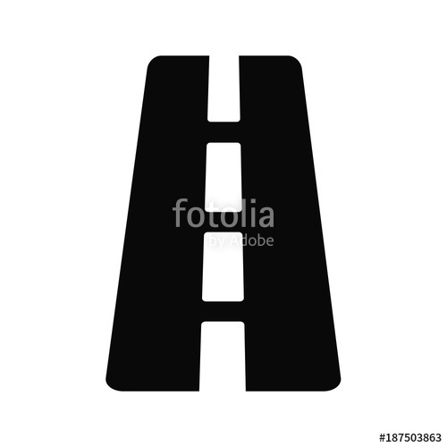 500x500 Road Perspective Icon Stock Image And Royalty Free Vector