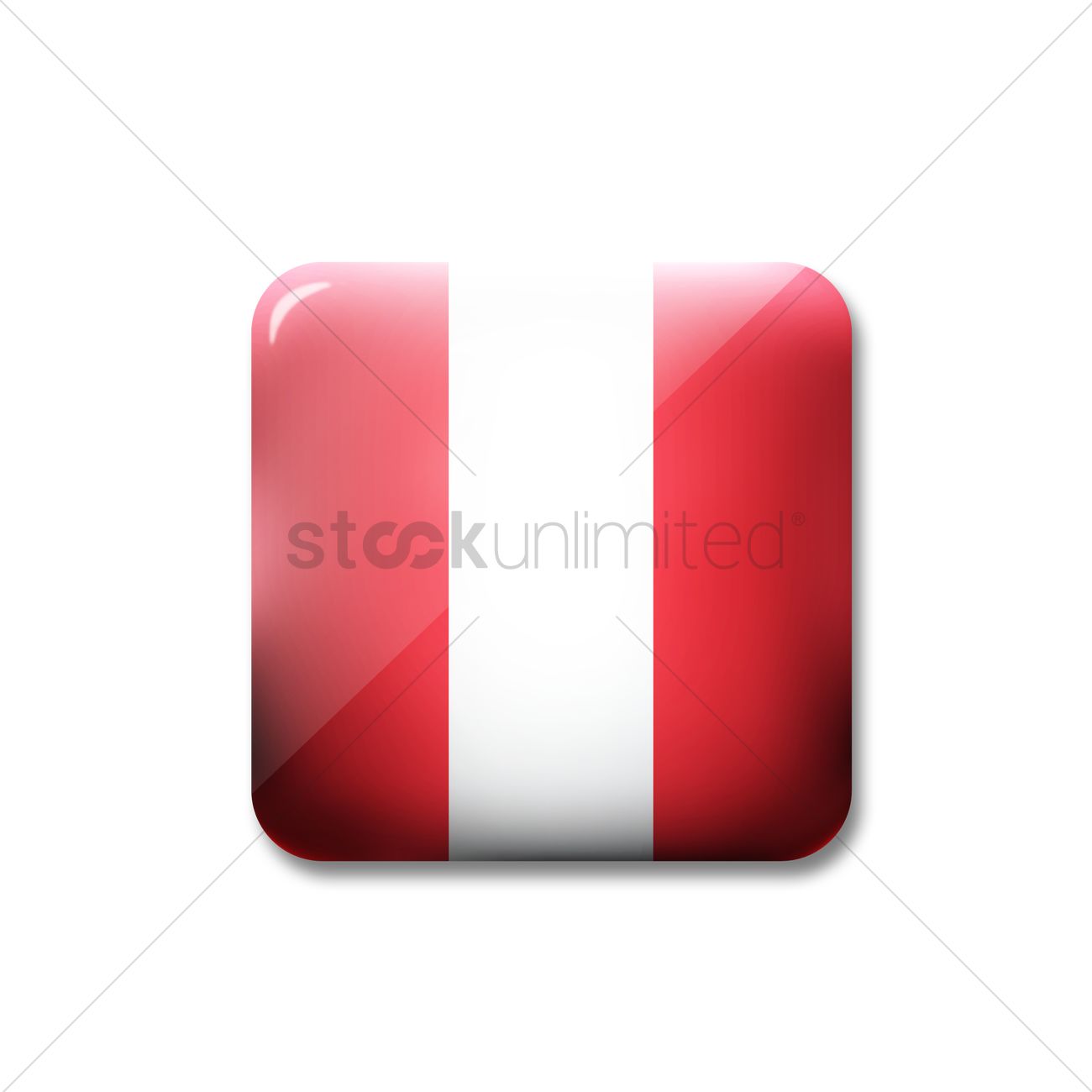 1300x1300 Peru Flag Icon Stock Photo
