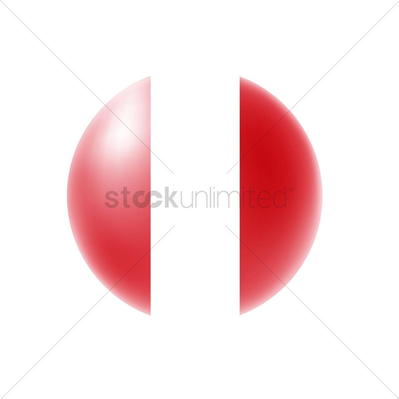 1300x1300 Peru Flag Icon Stock Photo