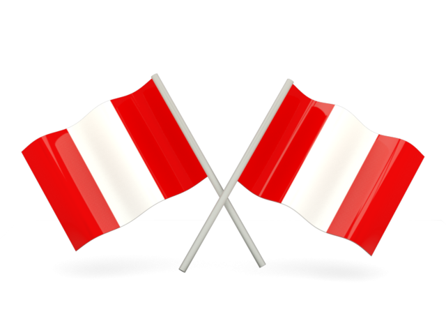 640x480 Two Wavy Flags Illustration Of Flag Of Peru