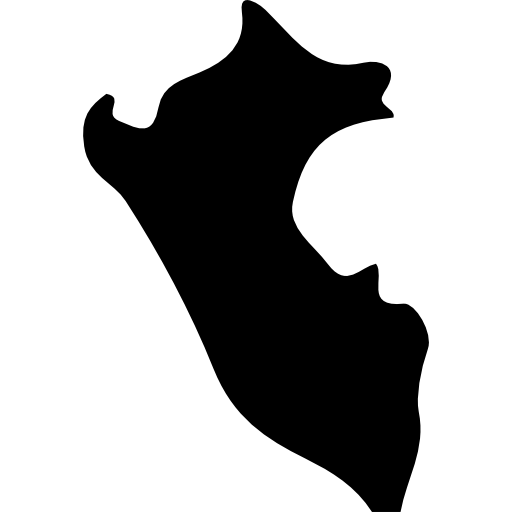 512x512 Peru Country Map Black Shape Icons Free Download