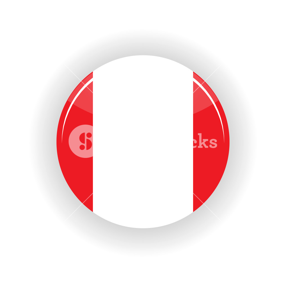 1000x1000 Peru Icon Circle Isolated On White Background Lima Icon Vector