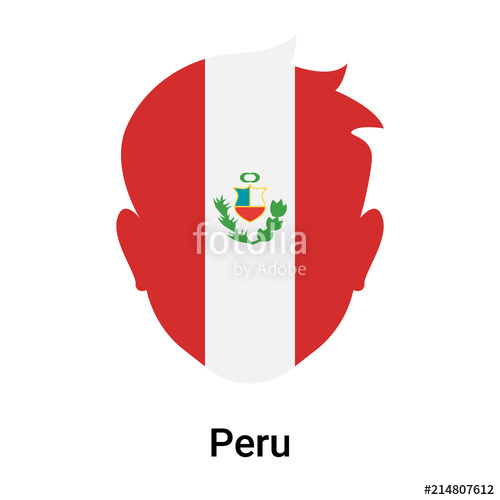 500x500 Peru Icon Vector Sign And Symbol Isolated On White Background