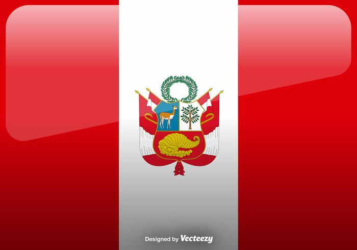 700x490 Vector Peru Flag Icon Background