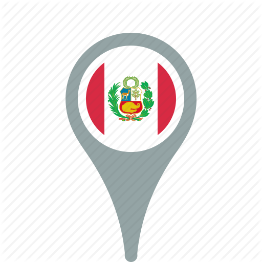 512x512 Country, County, Flag, Map, National, Peru, Pin