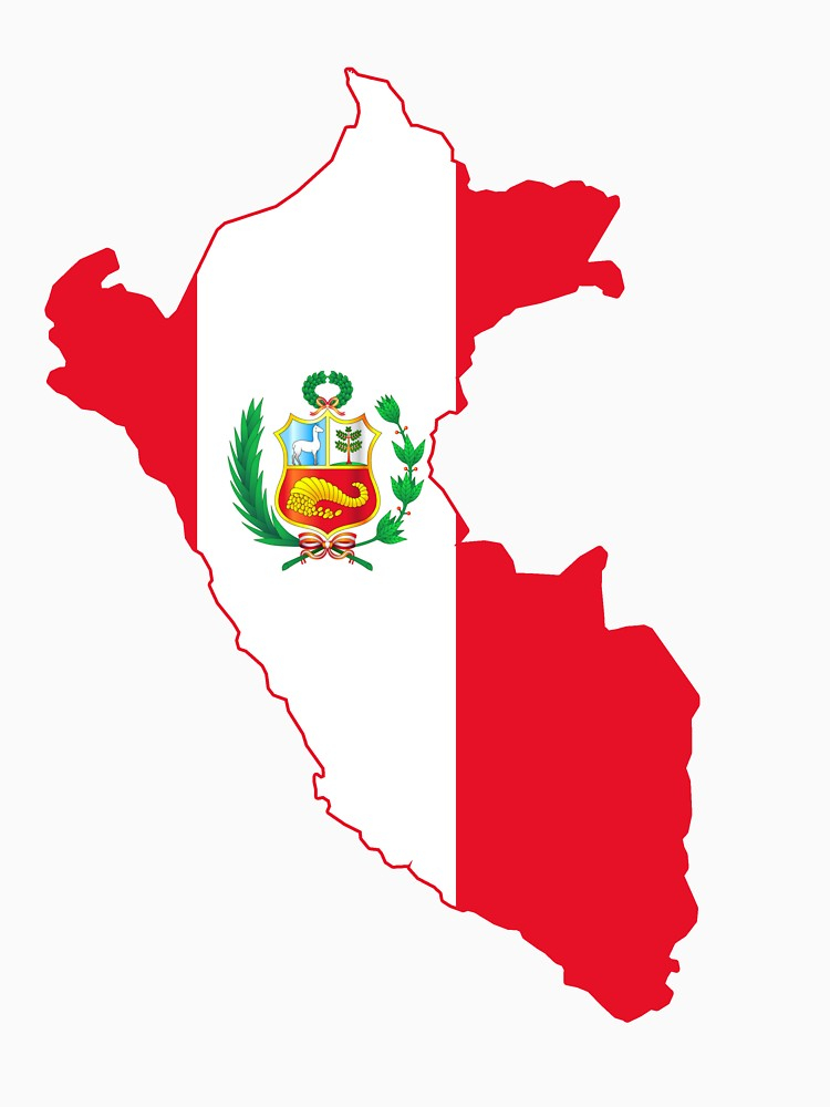 750x1000 Peruvian Map Flag T Shirtcacaodesigns Redbubble