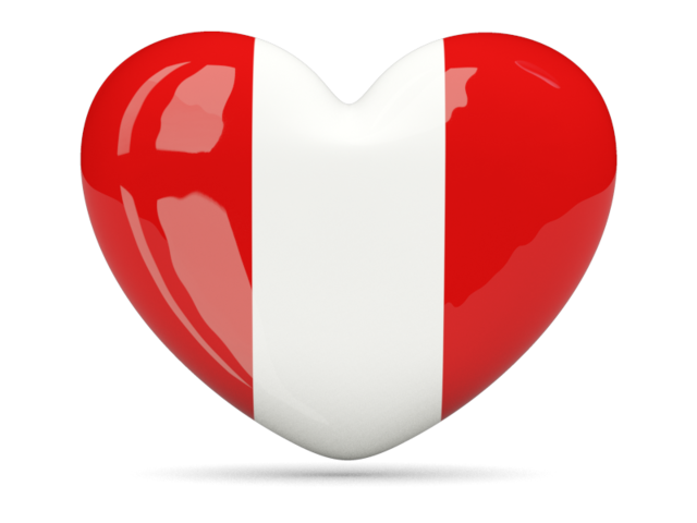 640x480 Heart Icon Illustration Of Flag Of Peru