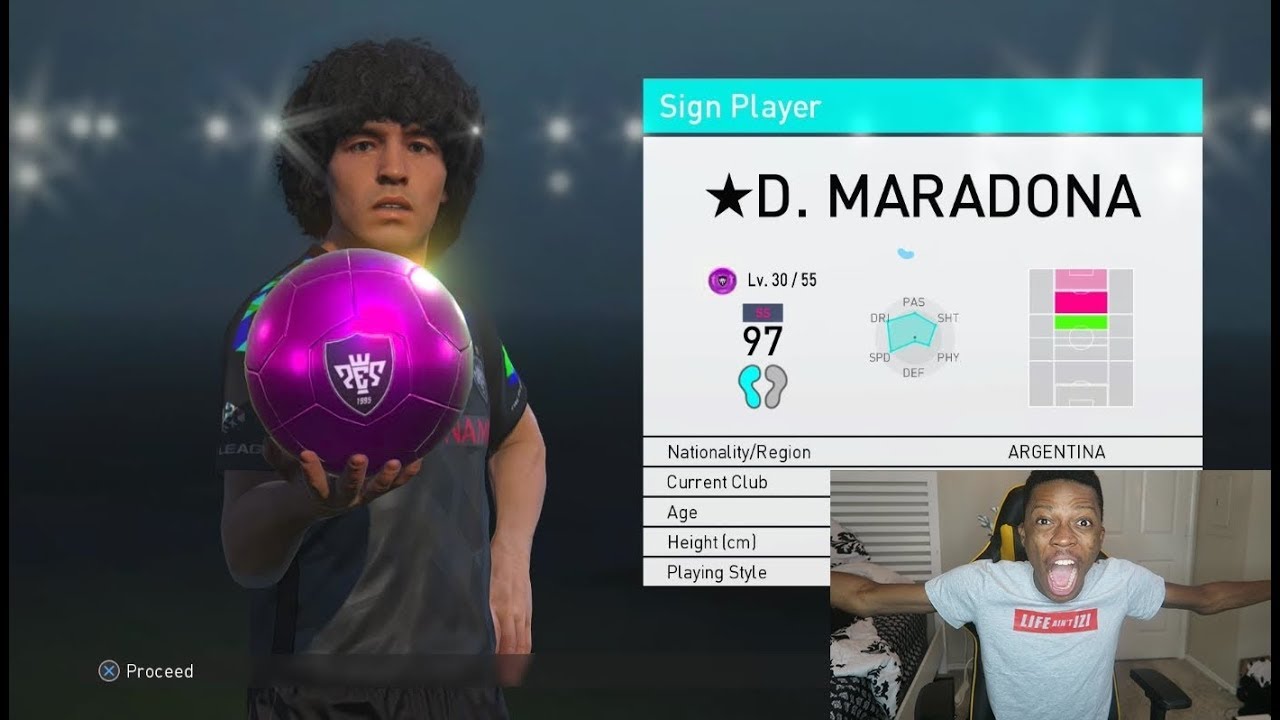 1280x720 Omg Icon Maradona In A Pack!! Pes Pack Opening