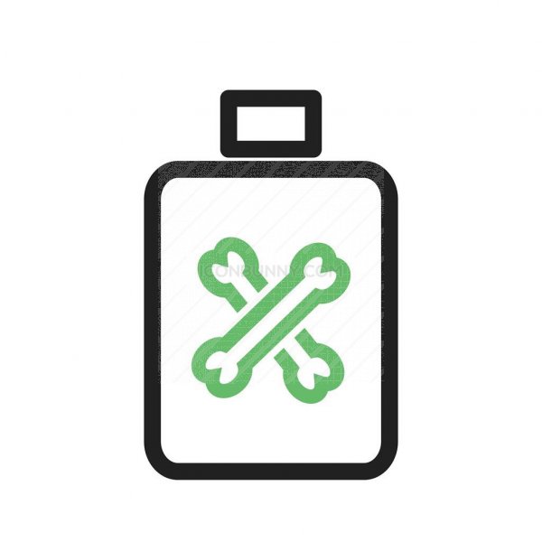 600x600 Pesticide Bottle Line Green Black Icon