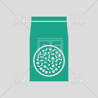 400x400 Packet Of Dog Food Icon Vector Image Of Signs, Symbols, Maps