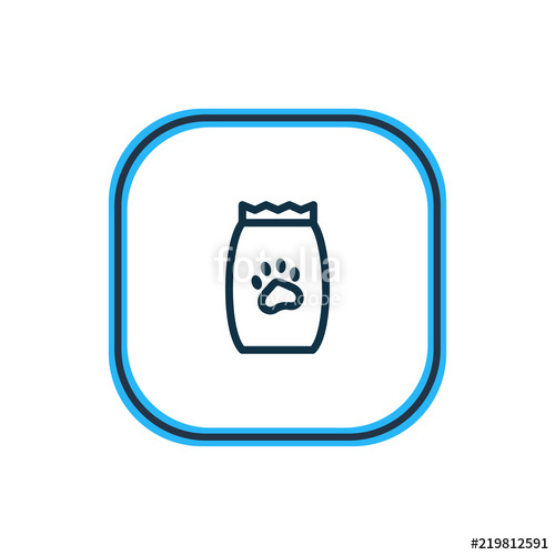 500x500 Vector Illustration Of Pet Food Icon Line Beautiful Zoo Element