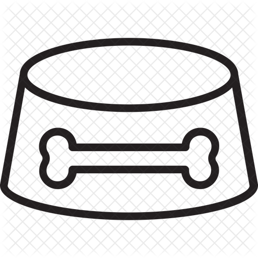 512x512 Dog Food Icon Of Line Style
