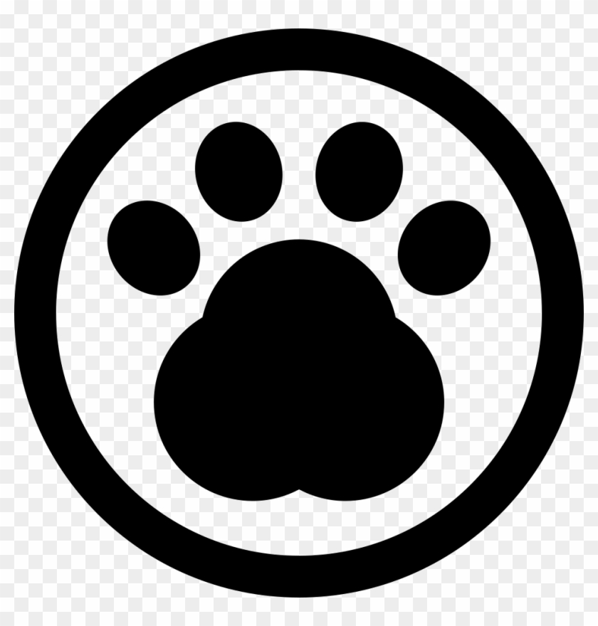 840x880 Pawprint In A Circle Of Pet Hotel Sign Png Icon