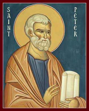 314x391 St Peter The Apostle Orthodox Icon Mounted Orthodox Icons Of P