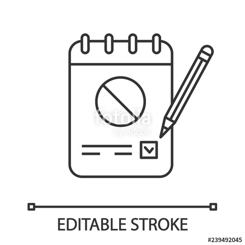 500x500 Petition Linear Icon Stock Image And Royalty Free Vector