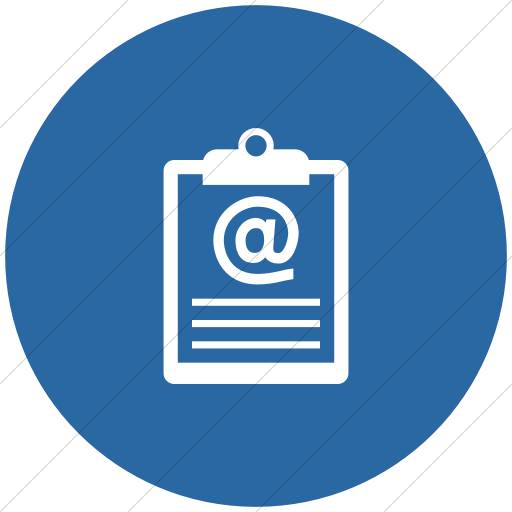 512x512 Iconsetc Flat Circle White On Blue Iconathon E Petition Icon