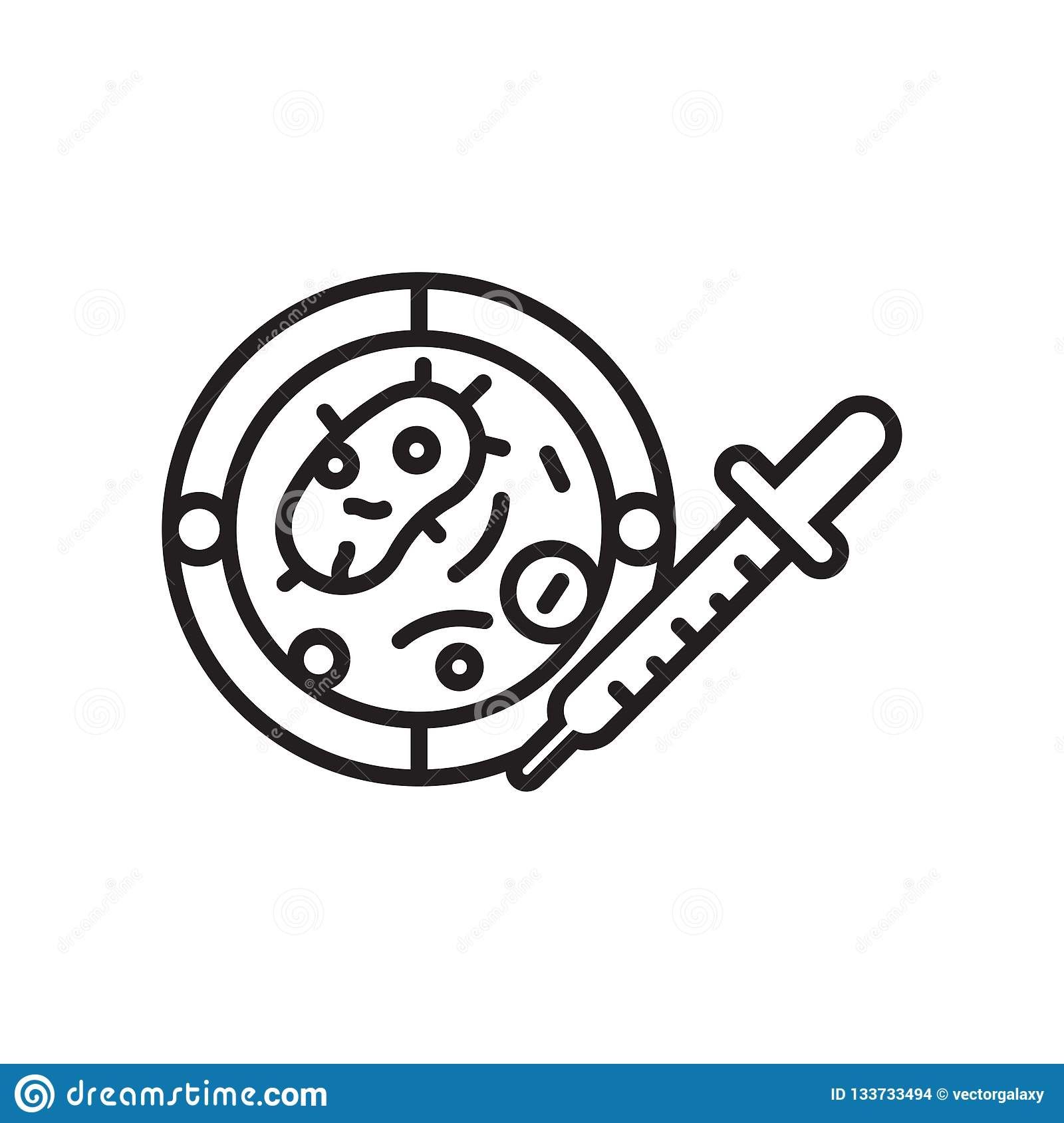 1600x1689 Petri Dish Icon Vector Sign And Symbol Isolated On White Backgro