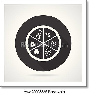 362x382 Petri Dish Black Round Vector Icon, Art Print Barewalls Posters