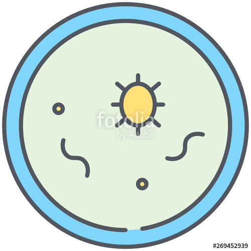 500x500 Petri Dish Icon Stock Image And Royalty Free Vector
