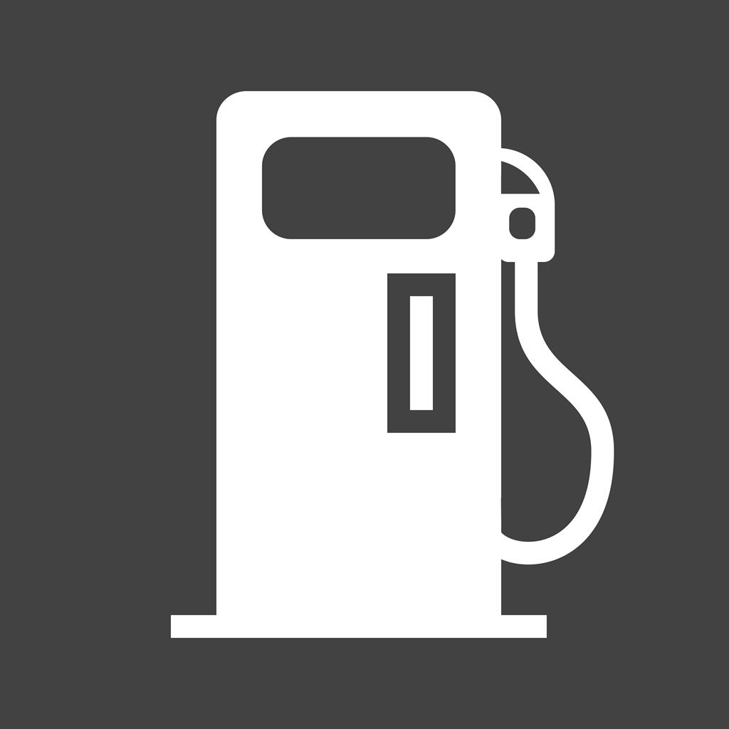 1024x1024 Petrol Pump Glyph Inverted Icon