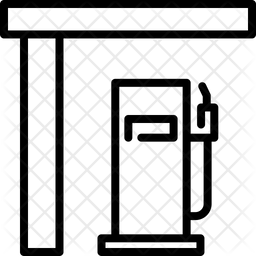 256x256 Petrol Pump Icon Of Line Style