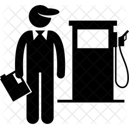 256x256 Petrol Pump Icon Of Glyph Style