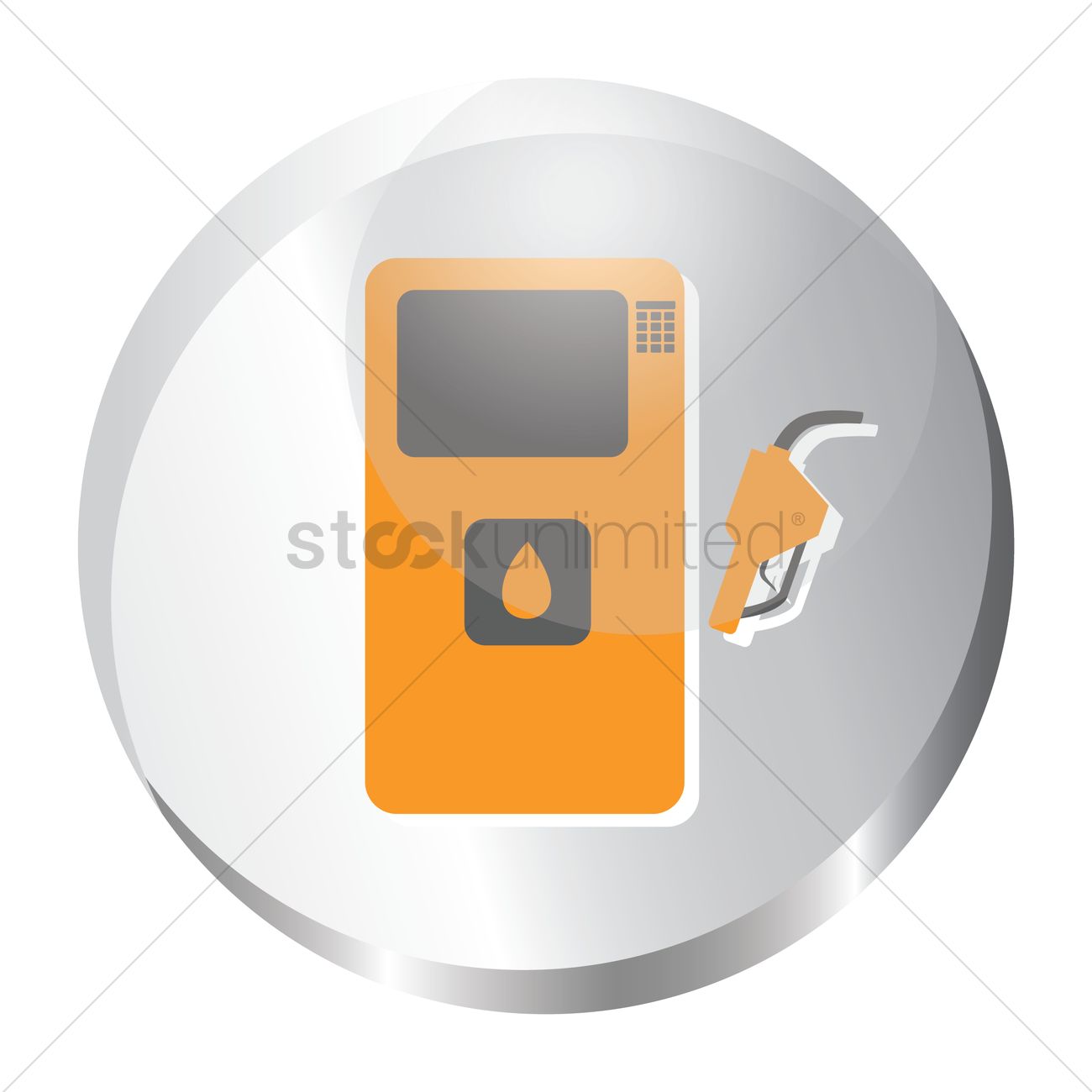 1300x1300 Petrol Pump Icon Vector Image