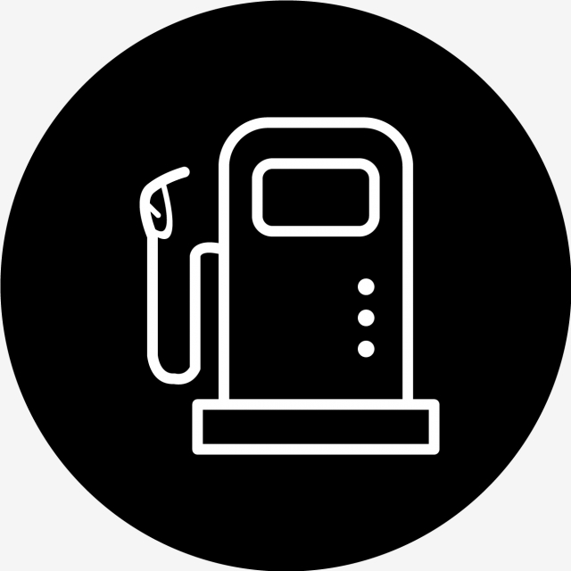 640x640 Vector Fuel Station Icon, Fuel, Petrol Pump, Station Png