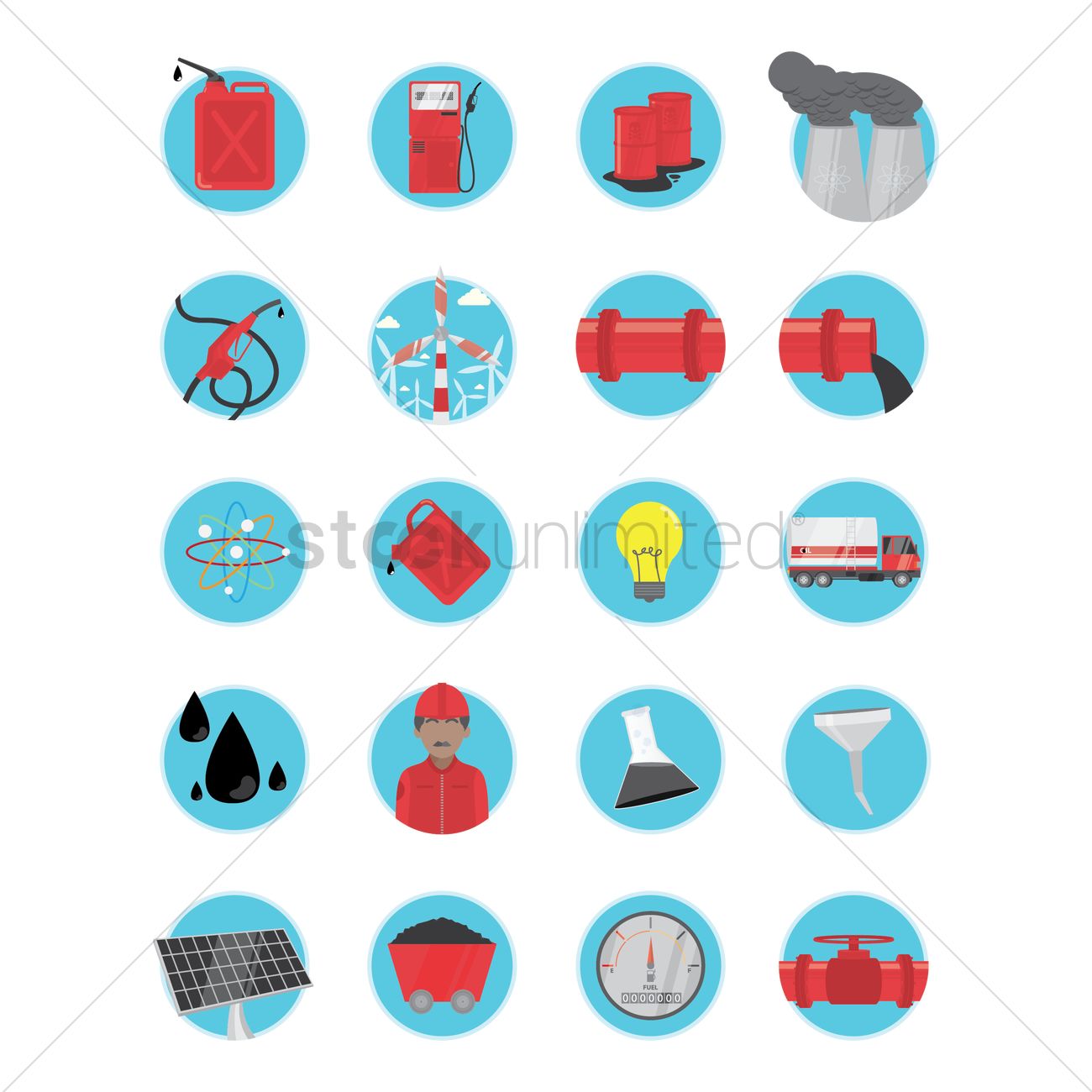 1300x1300 Oil Gas And Petroleum Icon Set Vector Image