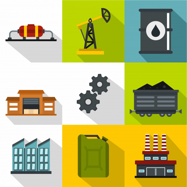 626x626 Petroleum Icon Set, Flat Style Vector Premium Download