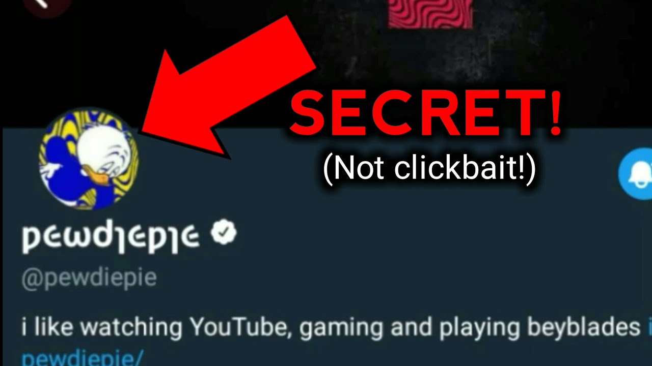 1280x720 Pewdiepie's Twitter Icon Has A Secret