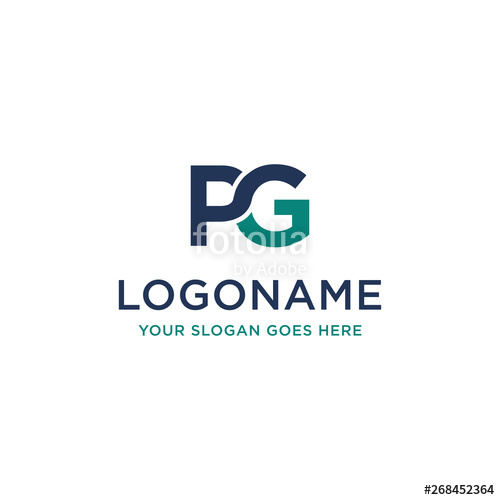 500x500 P An G Letter Logo Icon, Pg Logo, P Logo, G Logo Stock Image