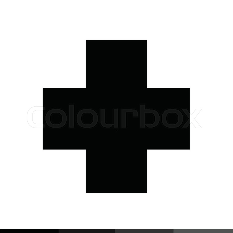 800x800 Cross Pharmacy Symbol Icon Stock Vector Colourbox