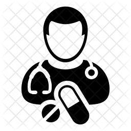 256x256 Pharmacist Icon Of Glyph Style