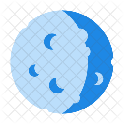 256x256 Moon Phase Icon Of Flat Style